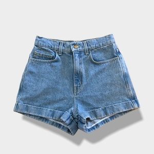 American Apparel Jeans Hi-Rise Denim Short 27
